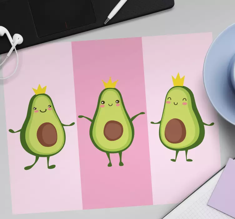 Oryginalna podkładka pod mysz urocze awokado - TenStickers