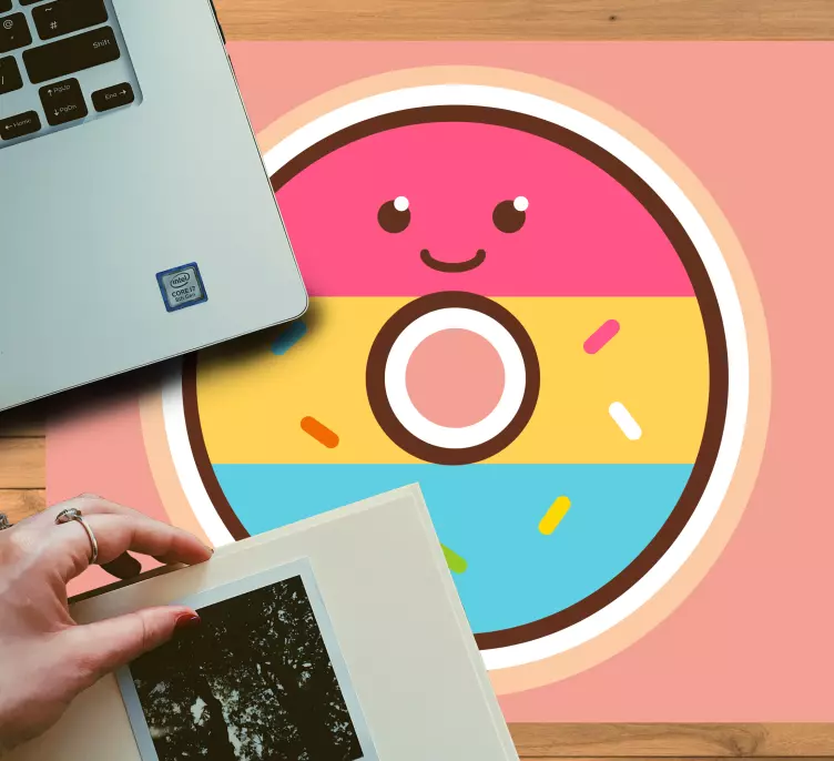 Oryginalna podkładka pod mysz uroczy donut - TenStickers