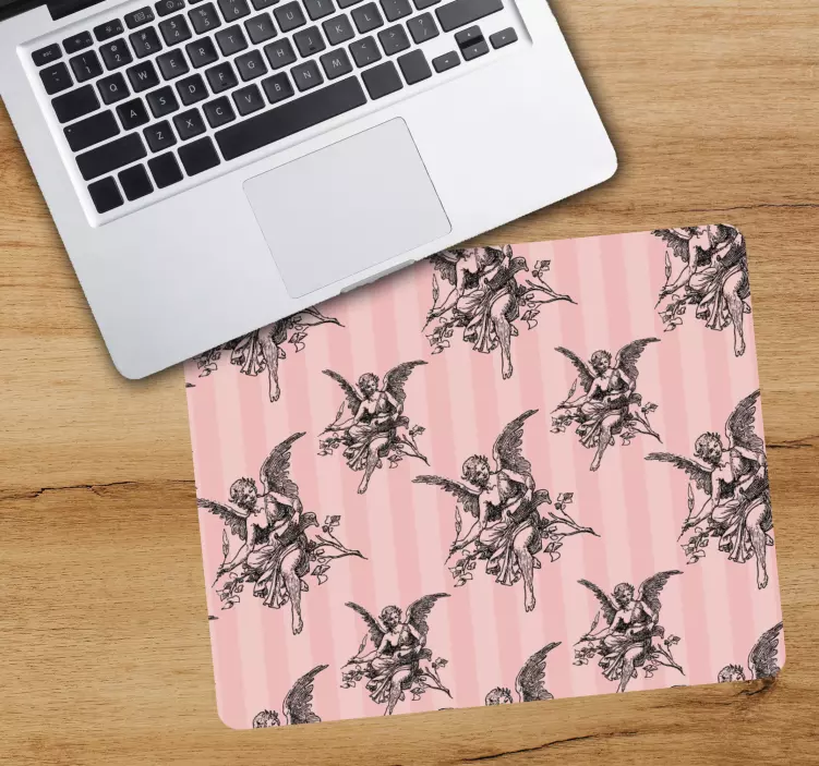 Oryginalna podkładka pod mysz wzór anielskich cherubów - TenStickers