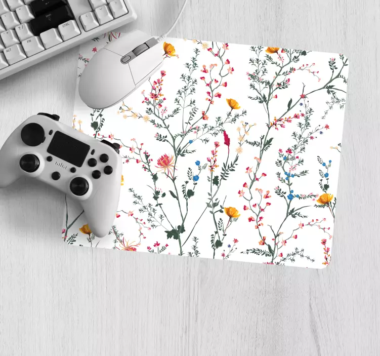 Oryginalna podkładka pod mysz z roślinną fakturą - TenStickers