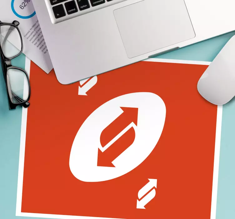 Oryginalna podkładka pod mysz Karta uno  - TenStickers