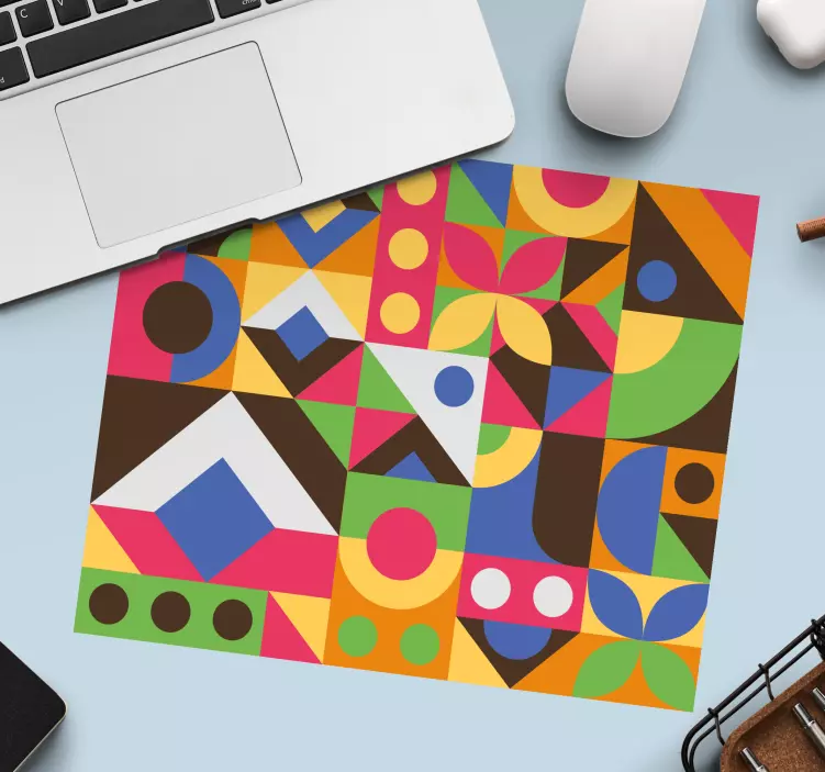 Oryginalna podkładka pod mysz Kolorowy abstrakcyjny styl - TenStickers