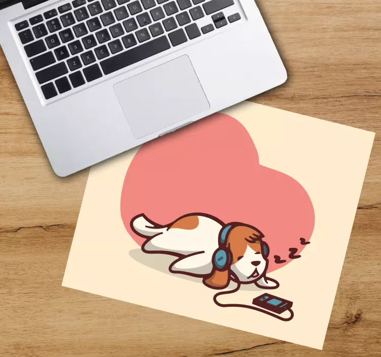 Oryginalna podkładka pod mysz Słodki pies śpi - TenStickers