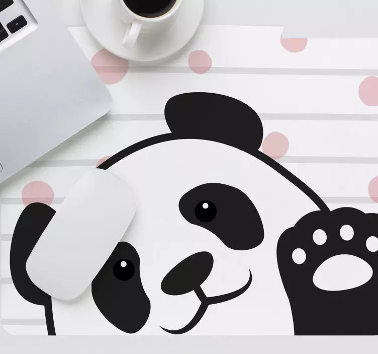 Podkładki pod mysz oryginalne Machająca panda - TenStickers