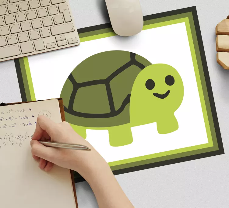 Podkładki pod mysz Zabawna kreskówka żółwia - TenStickers
