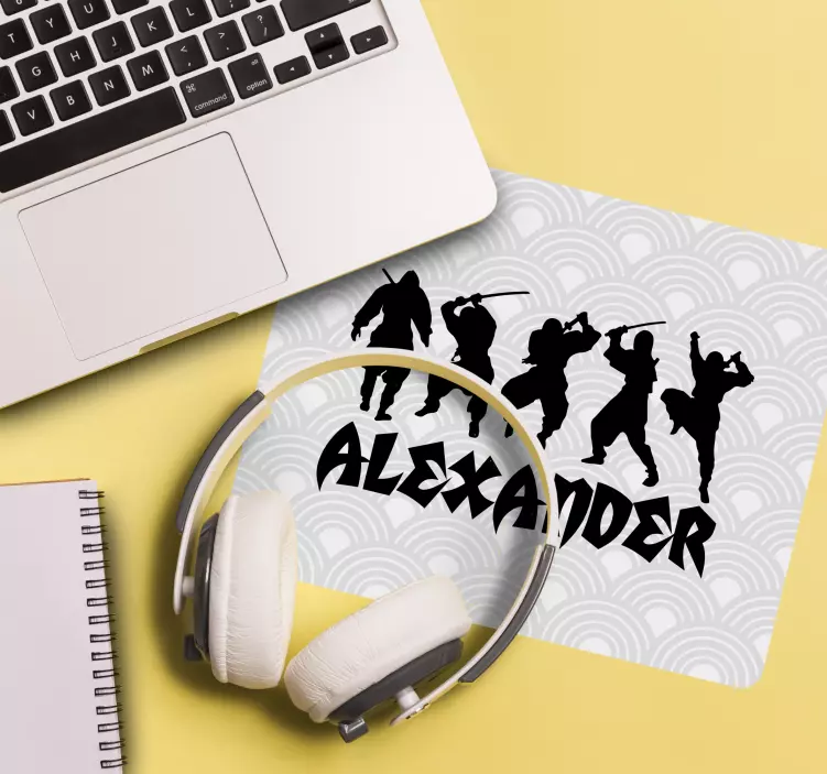Podkładka pod mysz gamingowa cienie ninja - TenStickers
