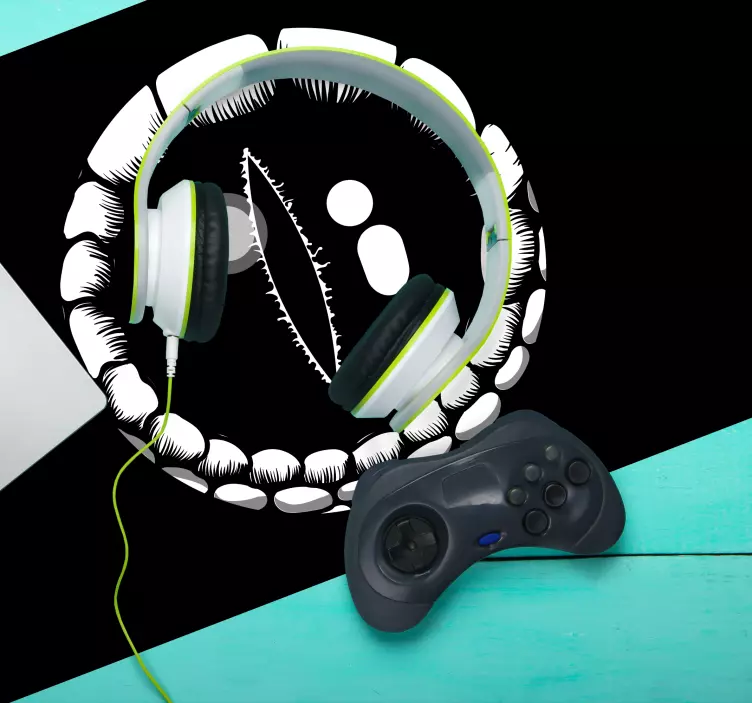 Podkładka pod mysz gamingowa ilustracja dzikiego stwora - TenStickers