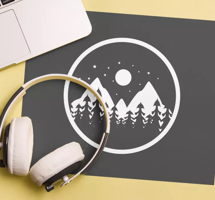 Podkładka pod mysz gamingowa widok górski - TenStickers