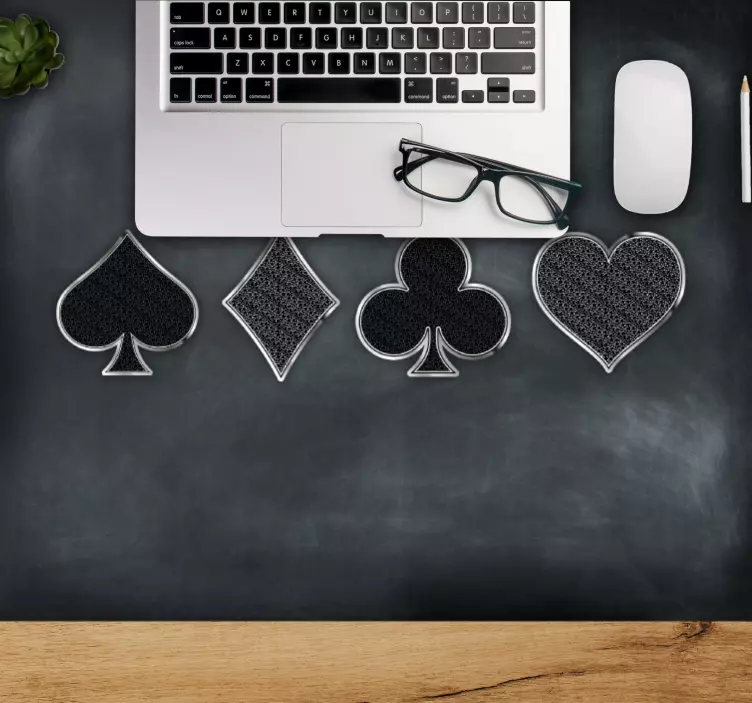 Podkładka pod mysz gamingowa z symbolami kart - TenStickers