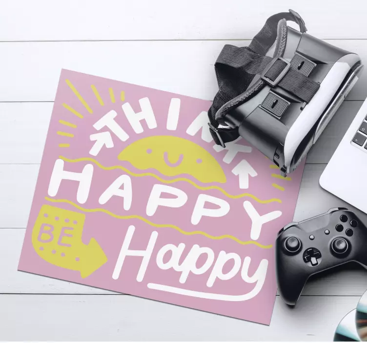 Podkładka pod mysz Myśl pozytywnie - TenStickers