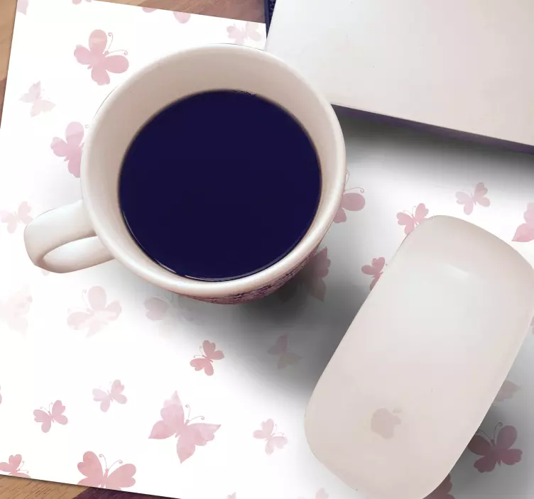 Podkładka pod mysz Różowe motyle - TenStickers
