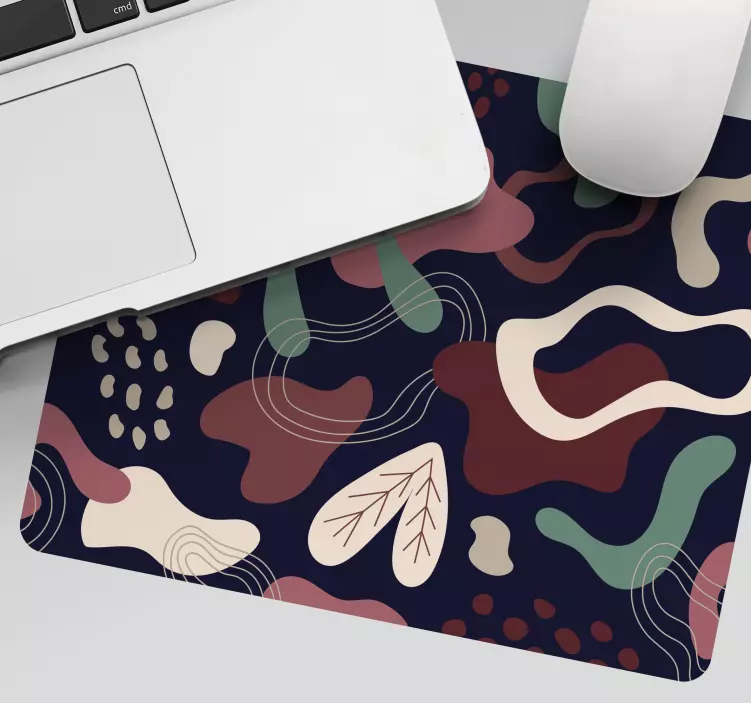 Podkładka Abstrakcyjny wzór czerwony i zielony - TenStickers