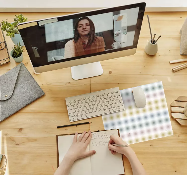 Podkładka pod mysz z wzorami geometryczne kolorowe kropki - TenStickers