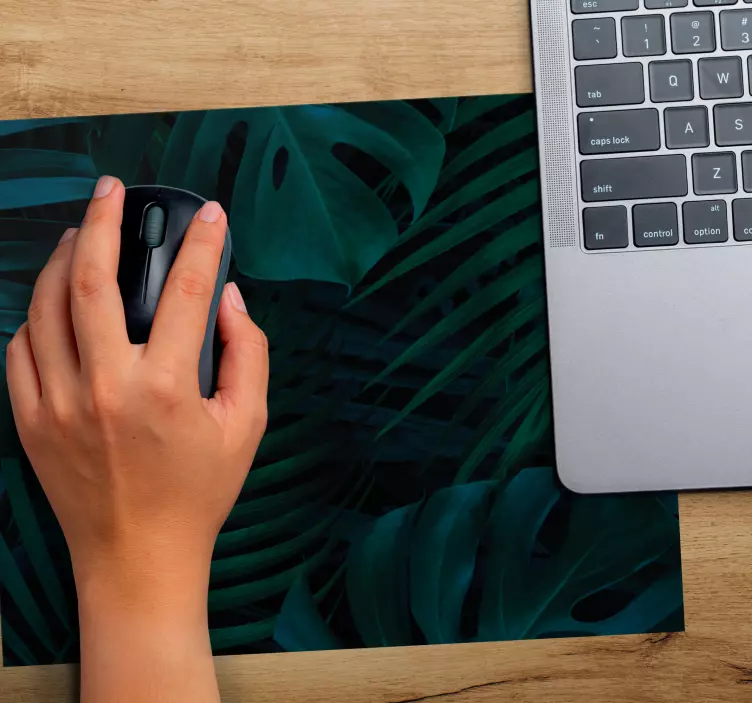 Podkładka pod myszkę wzory Leśne liście i rośliny - TenStickers