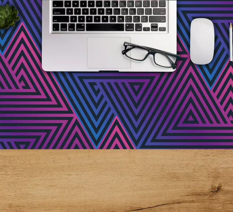 Podkładka pod myszkę kolorowe trójkąty - TenStickers