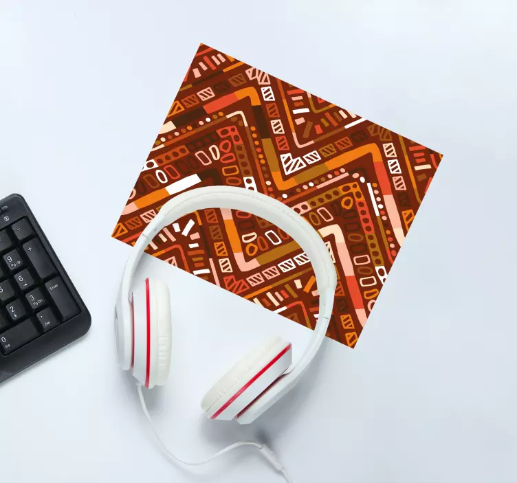 Podkładka pod mysz z wzorami w geometryczny zygzak - TenStickers