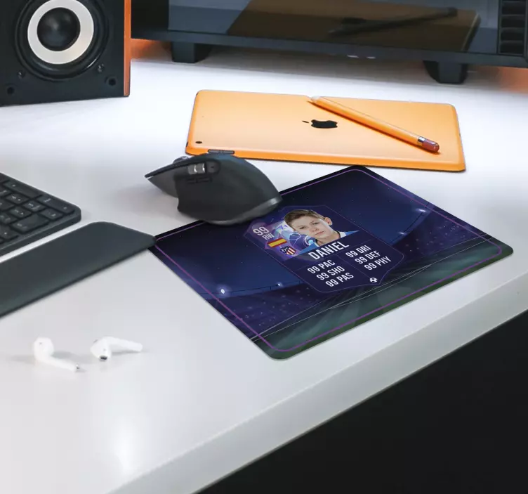 Podkładka pod mysz gamingowa karta piłkarza - TenStickers