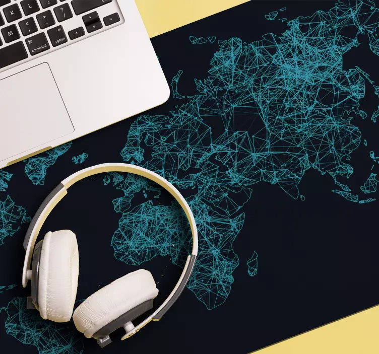 Podkładka pod myszkę mapa Mapa świata - TenStickers