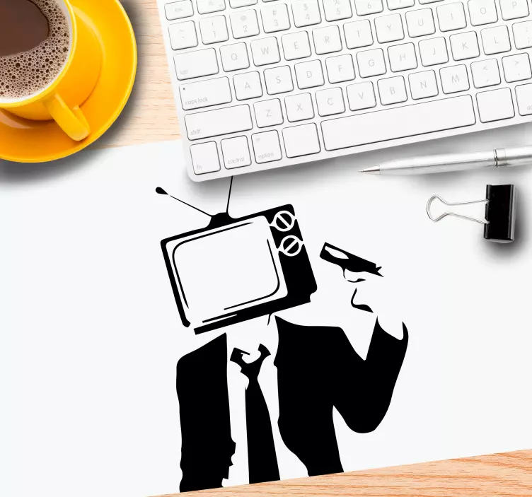 Podkładka pod mysz Min controle tv graffiti - TenStickers