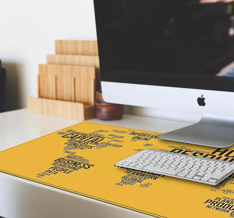 Podkładka pod myszkę Motywująca mapa świata - TenStickers