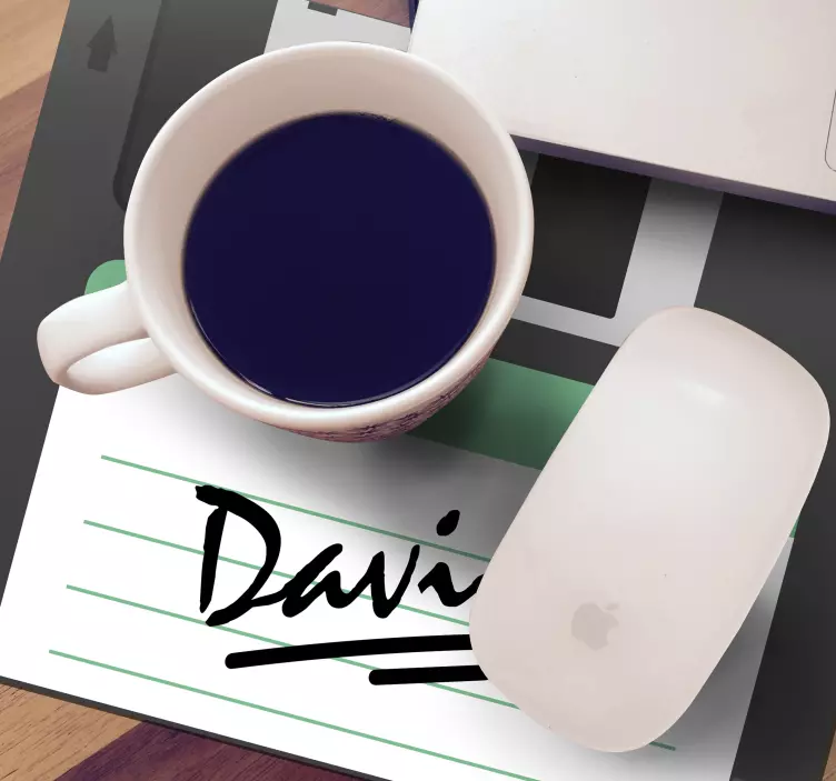 Podkładka pod myszkę Spersonalizowany notatnik - TenStickers