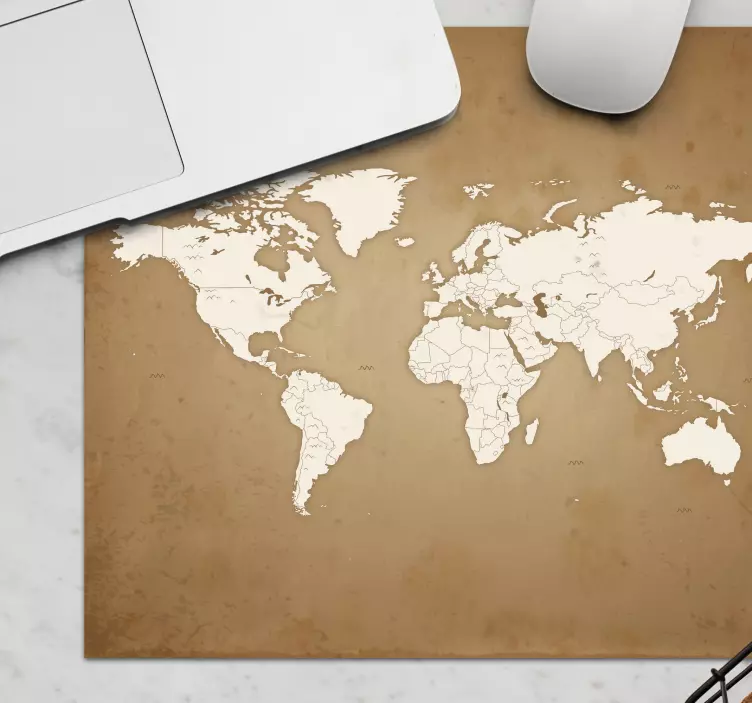 Podkładki pod myszkę mapa świata Tło - TenStickers