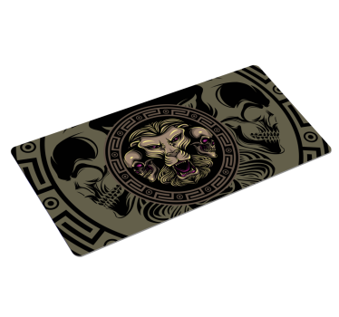 Podkładka pod mysz gamingowa emblemat groźnego lwa - TenStickers