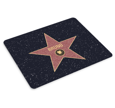 Podkładka pod mysz z imieniem gwiazdy Hollywood - TenStickers