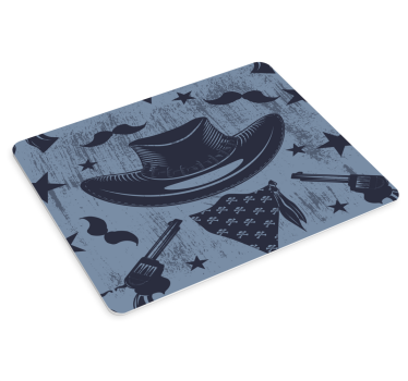 Podkładka pod mysz gamingowa kapelusz kowbojski vintage - TenStickers