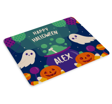 Podkładka pod mysz z imieniem na halloween - TenStickers
