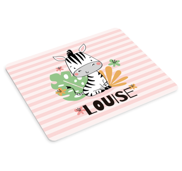 Oryginalna podkładka pod mysz urocza zebra - TenStickers