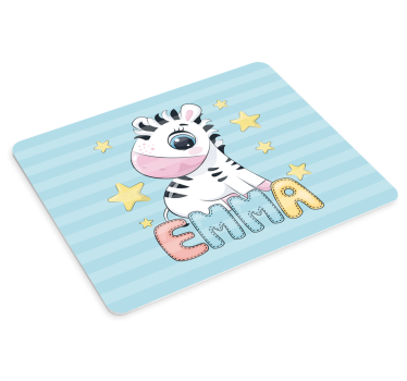 Oryginalna podkładka pod mysz z uroczą zebrą - TenStickers