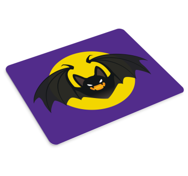 Podkładka pod mysz gamingowa emblemat strasznego nietoperza - TenStickers
