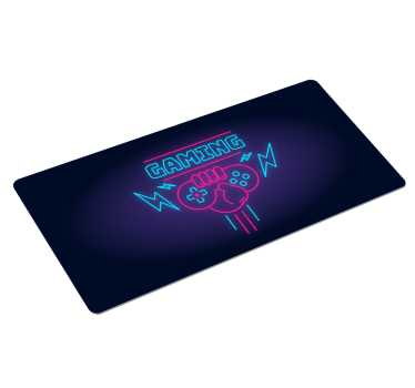 Gamingowa podkładka pod mysz Logo gier z neonów - TenStickers
