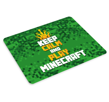 Gamingowa podkładka pod mysz Zachowaj spokój i graj w minecrafta - TenStickers