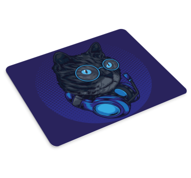 Podkładka pod mysz gamingowa słuchawki cool cat - TenStickers