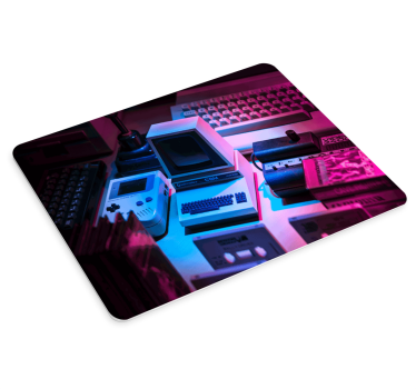 Podkładka pod mysz gamingowa retro urządzenia do gier - TenStickers