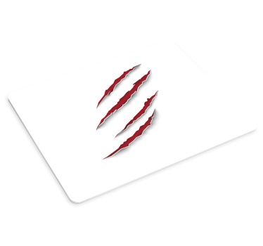 Gamingowa podkładka pod mysz Gra czerwona płonąca rysa - TenStickers