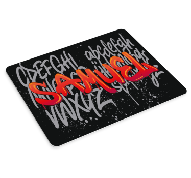 Podkładka pod mysz z imieniem w unikalnej typografii - TenStickers