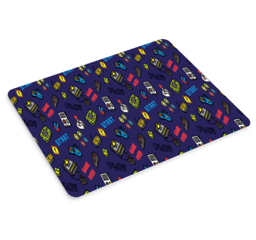 Podkładka pod mysz gamingowa wzór wesołych joysticków - TenStickers