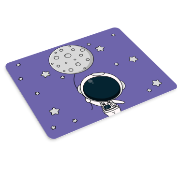 Podkładka pod mysz gamingowa astronauta z balonem - TenStickers