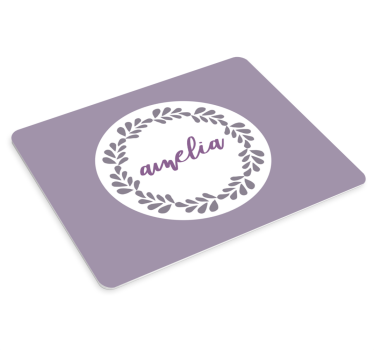 Podkładka pod mysz z imieniem okrąg z imieniem - TenStickers