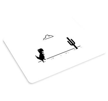 Gamingowa podkładka pod mysz Grafika dinozaurów i kaktusów - TenStickers