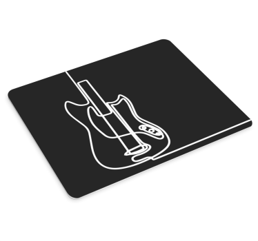 Podkładka pod mysz gamingowa stylowy zarys gitary - TenStickers