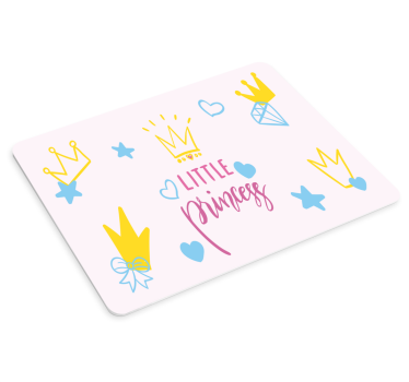 Podkładka pod mysz z imieniem motyw urokliwej korony - TenStickers