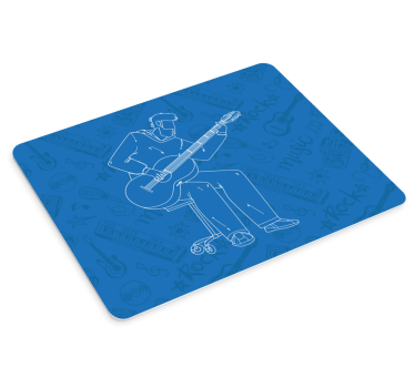 Podkładka pod mysz gamingowa muzyk grający na gitarze - TenStickers