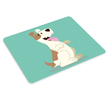 Podkładka pod mysz gamingowa wesoły kreskówkowy pies - TenStickers