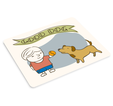 Podkładka pod mysz z imieniem szczęśliwe dziecko w zabawie - TenStickers