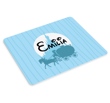 Podkładka pod mysz z imieniem scena z karetką - TenStickers