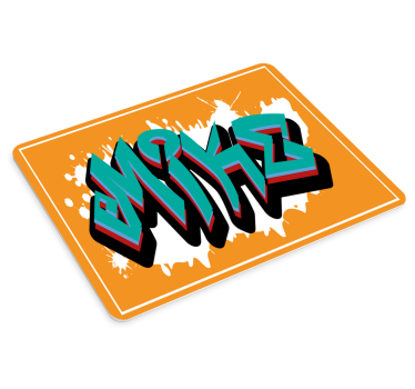 Podkładka pod mysz z imieniem w stylu graffiti - TenStickers